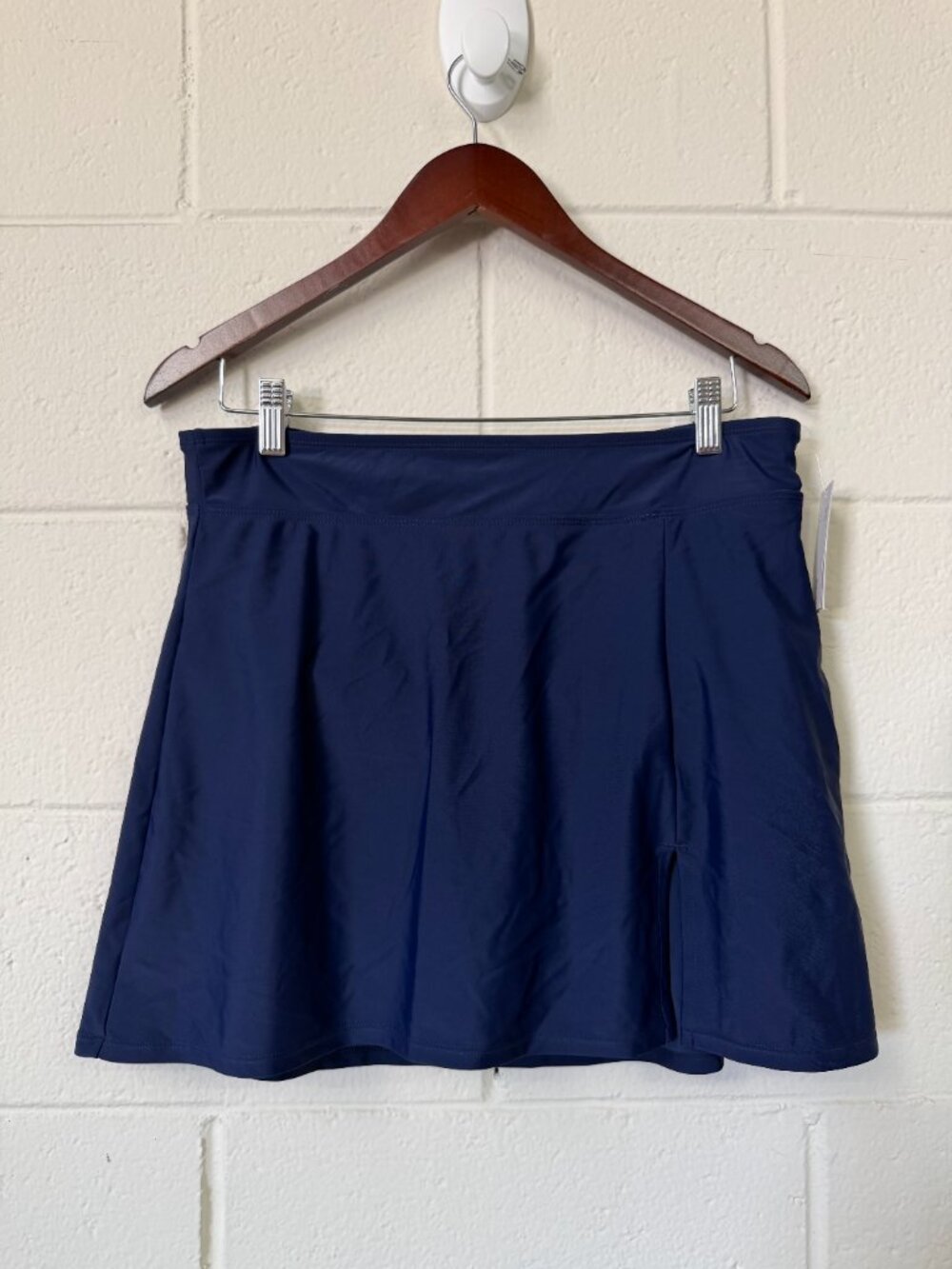 NWT Land's End Blue Swim/Activewear Skirt with Slit
